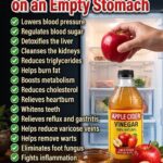 Apple cider vinegar on an empty stomach