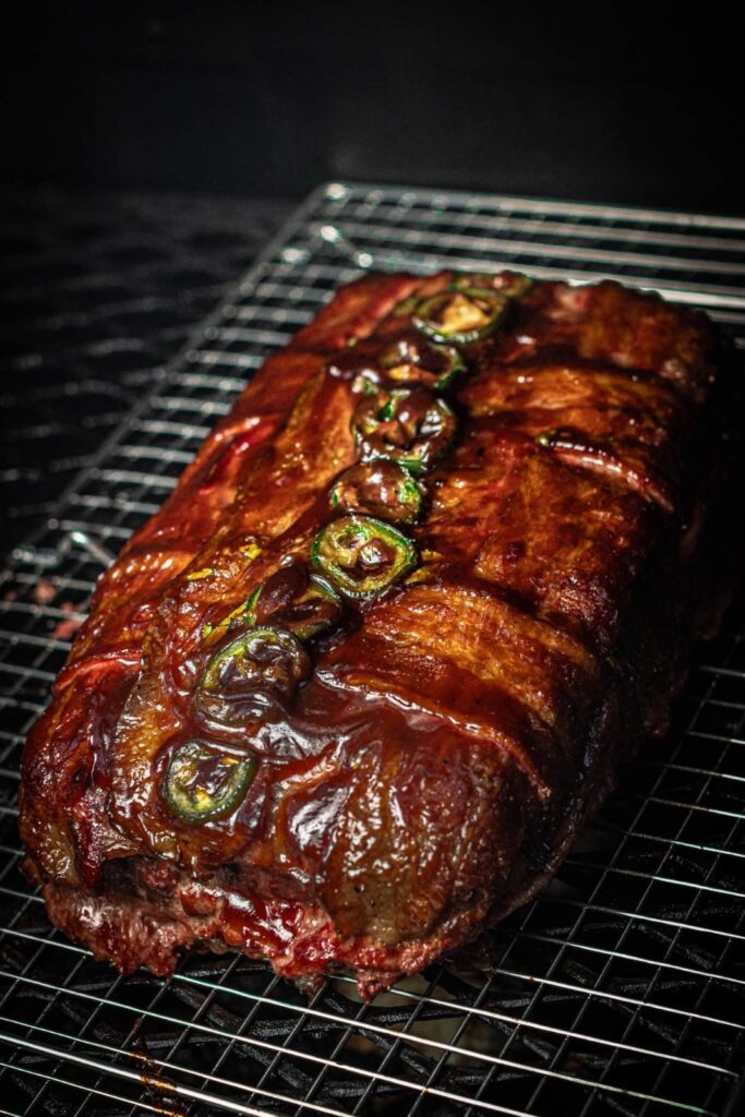 Smoked jalapeno jacked meatloaf